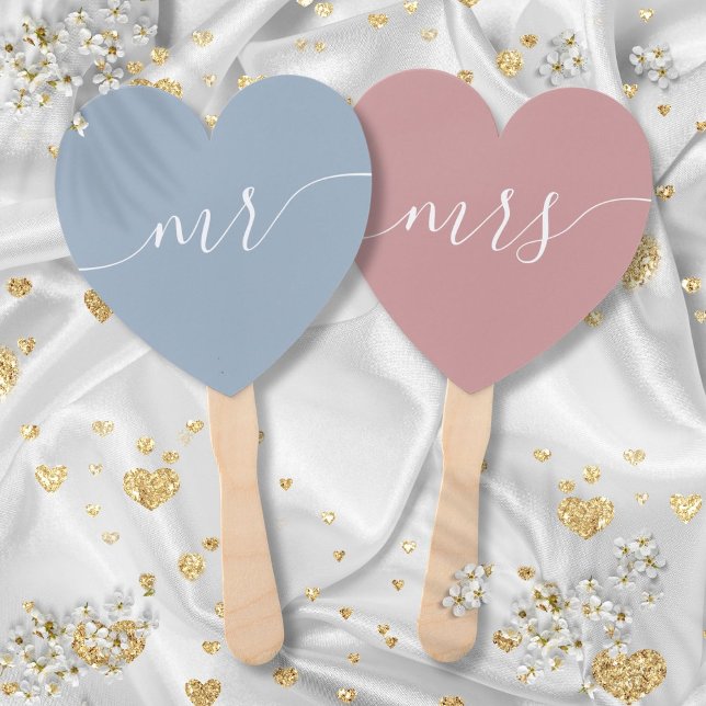 Mr Mrs Bride or Groom Wedding Game Hand Fan (Mr Mrs Bride or Groom Wedding Game Hand Fan)