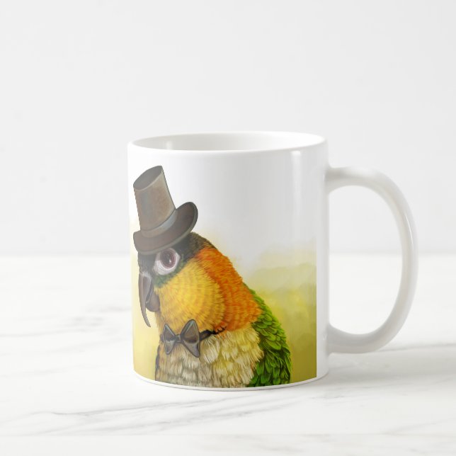 Mr & Mrs Caique Realistic Painting Coffee Mug (Right)