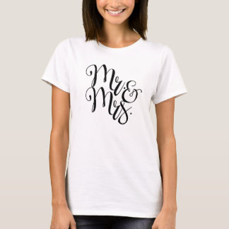 Mr. & Mrs. Calligraphy T-Shirt