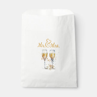 Mr. & Mrs. Champagne Celebration Favour Bag