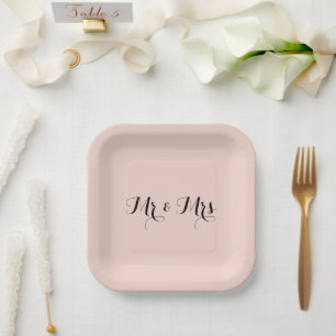 Mr & Mrs Change Your Plate Colour Font 4