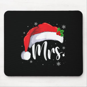Mr Mrs Claus Christmas Couples Matching His And He Mouse Pad
