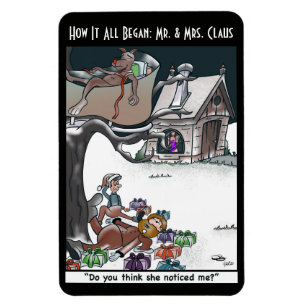 Mr. & Mrs. Claus How it All Began  Poster Magnet
