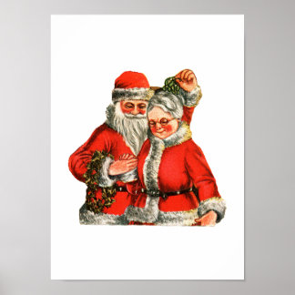 Mr. & Mrs. Claus Poster