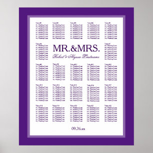 Mr. & Mrs. Colour Select Seating Chart