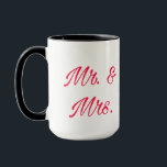 Mr. & Mrs. Couple Mug – Romantic Gift<br><div class="desc">Start your morning with love using this stylish "Mr. & Mrs." mug. Perfect for newlyweds,  married couples,  or long-time lovebirds. A romantic and personal touch to your kitchen or a thoughtful wedding gift idea</div>