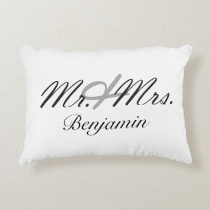 Mr. & Mrs. Decorative Cushion