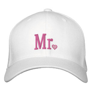 Mr & Mrs Embroidery Embroidered Cap