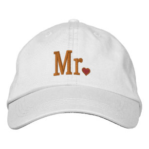 Mr & Mrs Embroidery Embroidered Cap