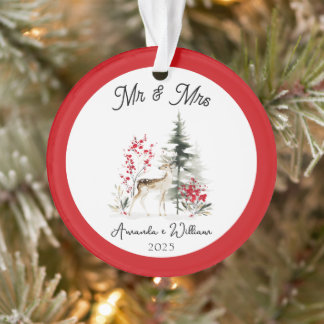 Mr Mrs First Christmas Housewarming mr and mrs Ornament