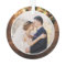 Mr Mrs First Christmas Rustic String Lights Photo