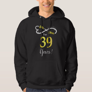 Mr Mrs Infinite Love Married Anniversary 39 Years  Hoodie