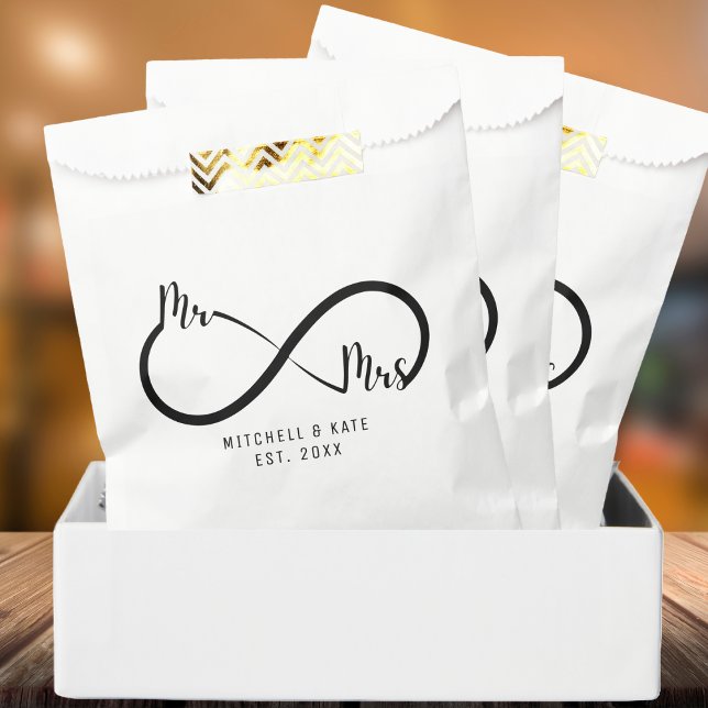 Mr & Mrs Infinity Symbol Wedding Favour Bag (Mr & Mrs Infinity Symbol Wedding Favor Bag
)