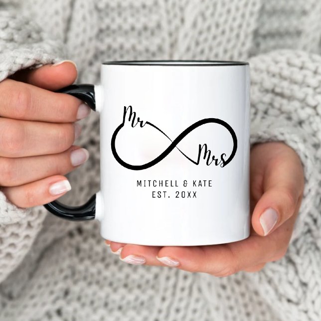 Mr & Mrs Infinity Symbol Wedding Mug (Mr & Mrs Infinity Symbol Wedding Mug
)