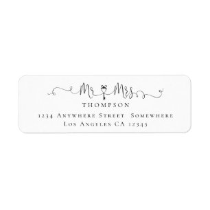 Mr Mrs Key Symbol Script Return Name Address Return Address Label