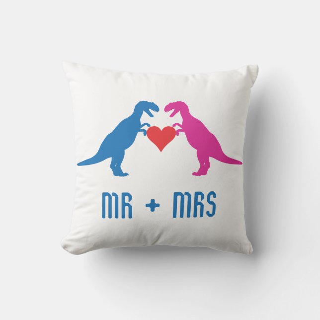 Mr+Mrs - Love Dinosaurs Cushion (Front)