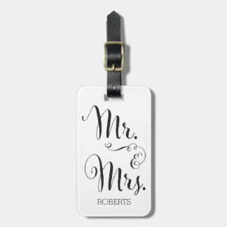 Mr. & Mrs. Luggage Tag
