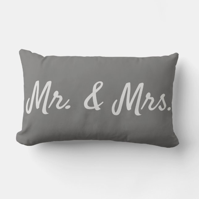 MR. & MRS. lumbar pillow (Front)