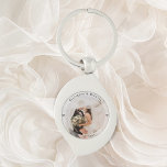 Mr & Mrs Married Couple Photo Wedding Anniversary Key Ring<br><div class="desc">Mr & Mrs Married Couple Photo Wedding Anniversary keychain</div>