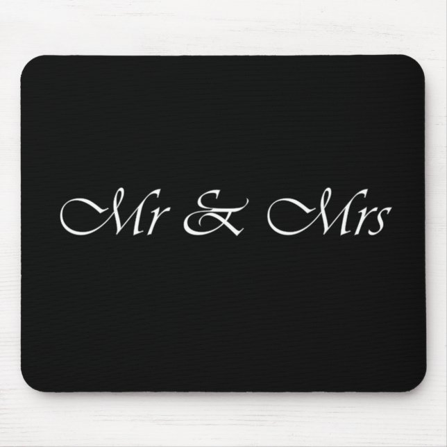 Mr & Mrs Mouse Pad (Front)
