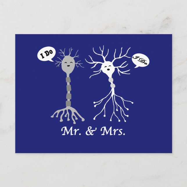 Mr. & Mrs. Neuron Postcard (Front)