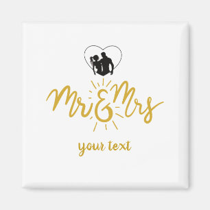 Mr & Mrs Newly Wed Magnet