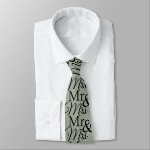 Mr & Mrs Olive Men's Tie