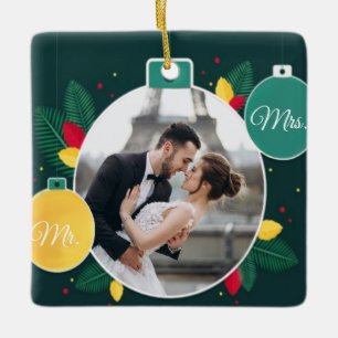 Mr. & Mrs. Personalised Christmas Ornament