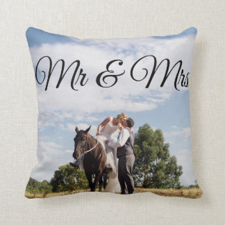 Mr & Mrs Personalised Picture Pillow