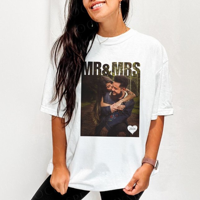 Mr & Mrs Photo Block T-Shirt (Mr & Mrs Photo Block T-Shirt
)