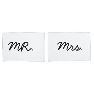 Mr. & Mrs. Pillow Cases Set