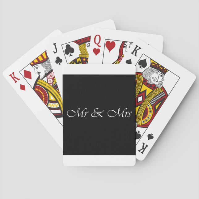 Mr & Mrs Playing Cards (Back)