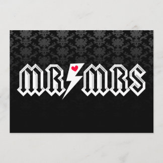 Mr & Mrs Rocker - Custom Wedding or Anniversary Invitation