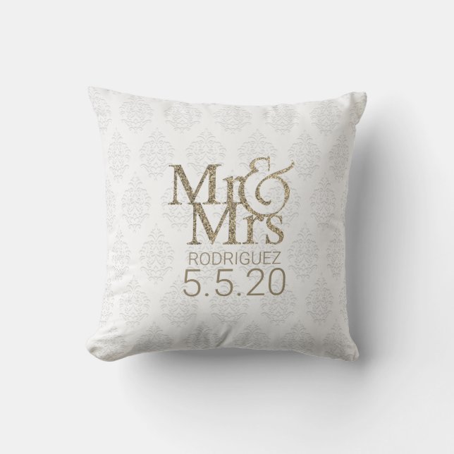 Mr. & Mrs. Royal Fairytale Cushion (Front)