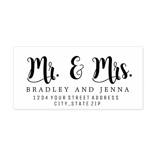 Mr. & Mrs. Rubber Stamp (Imprint)