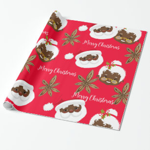 Mr & Mrs Santa Claus Gift Wrap 