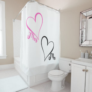 Mr. & Mrs. Shower Curtain