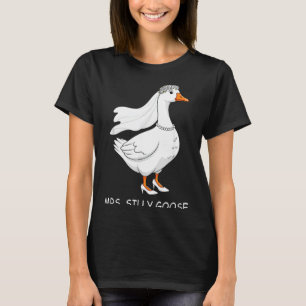 Mr Mrs Silly Goose Couple Matching Wedding Funny T-Shirt