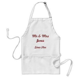 'Mr & Mrs Since 20xx' Apron