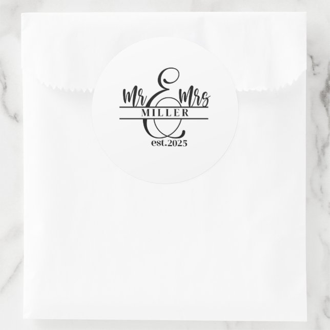 Mr. & Mrs. Sticker (Bag)