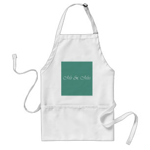 Mr & Mrs Typography Standard Apron