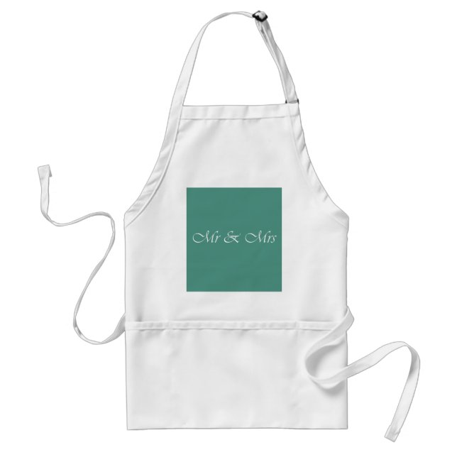 Mr & Mrs Typography Standard Apron (Front)