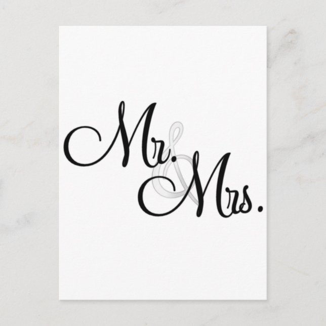 Mr. & Mrs. Unique Items Postcard (Front)