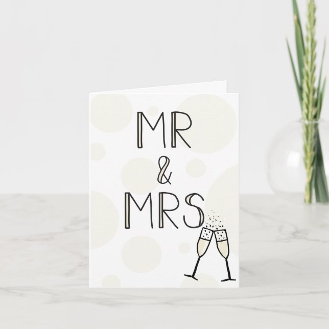 Mr & Mrs Wedding Card (Front)