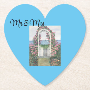 Mr & Mrs Wedding coasters for guests