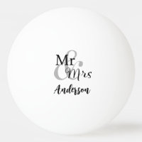 Mr & Mrs Wedding Couple Custom Surname