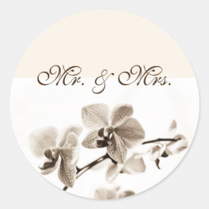 Mr. & Mrs. Wedding Stickers