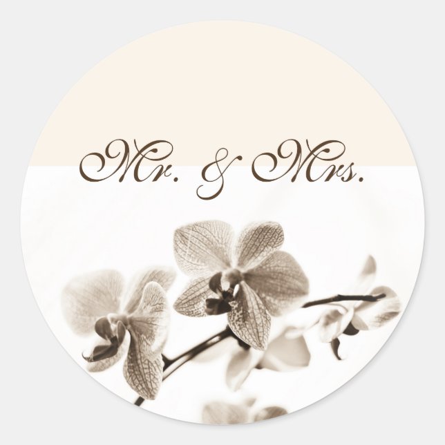 Mr. & Mrs. Wedding Stickers (Front)