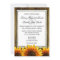 Mr & Mrs Western Sunflower Wedding Invitations