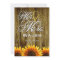 Mr & Mrs Western Sunflower Wedding Invitations